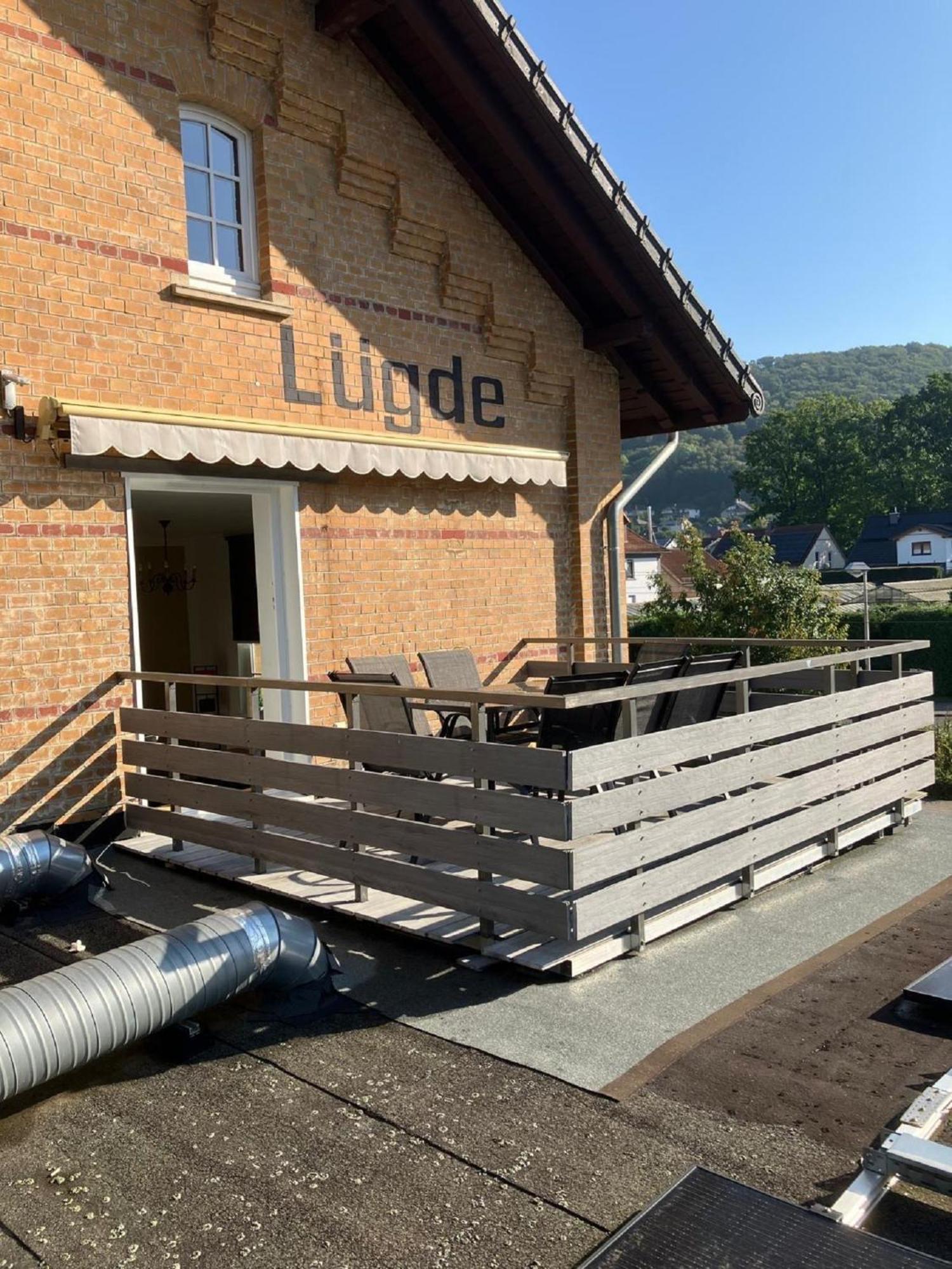 Ferienwohnung Im Bahnhof Luegde Kültér fotó